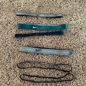 Nike black and blue headbands.